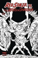 Variant Cover for Red Sonja vs. The Army of Darkness #3