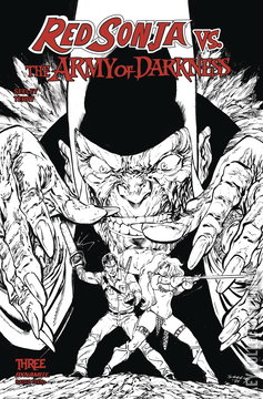 Variant Cover for Red Sonja vs. The Army of Darkness #3