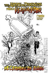 Variant Cover for Army of Darkness vs. Reanimator: Necronomicon Rising #3
