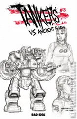 Variant Cover for Tankers vs Ancient Aliens #3