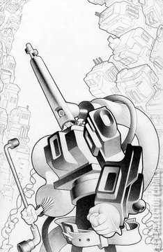 Variant Cover for Faceless and the Family: Maze of the Mechanical Aliens #1