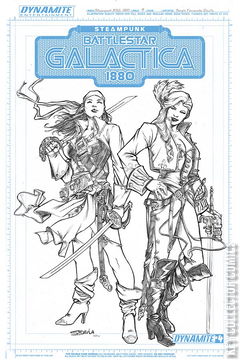 Variant Cover for Battlestar Galactica: Steampunk 1880 #4