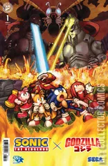 Variant Cover for Sonic the Hedgehog x Godzilla #1