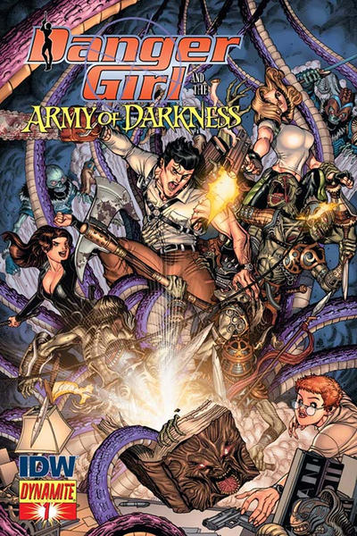 Variant Cover for Danger Girl and the Army of Darkness #1
