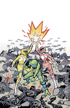 Variant Cover for Mighty Morphin Power Rangers / Teenage Mutant Ninja Turtles #5