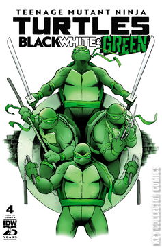 Variant Cover for Teenage Mutant Ninja Turtles: Black, White & Green #4
