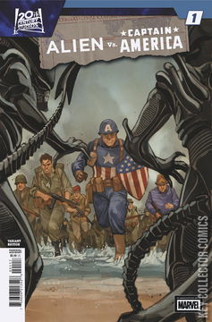 Variant Cover for Alien vs. Captain America #1