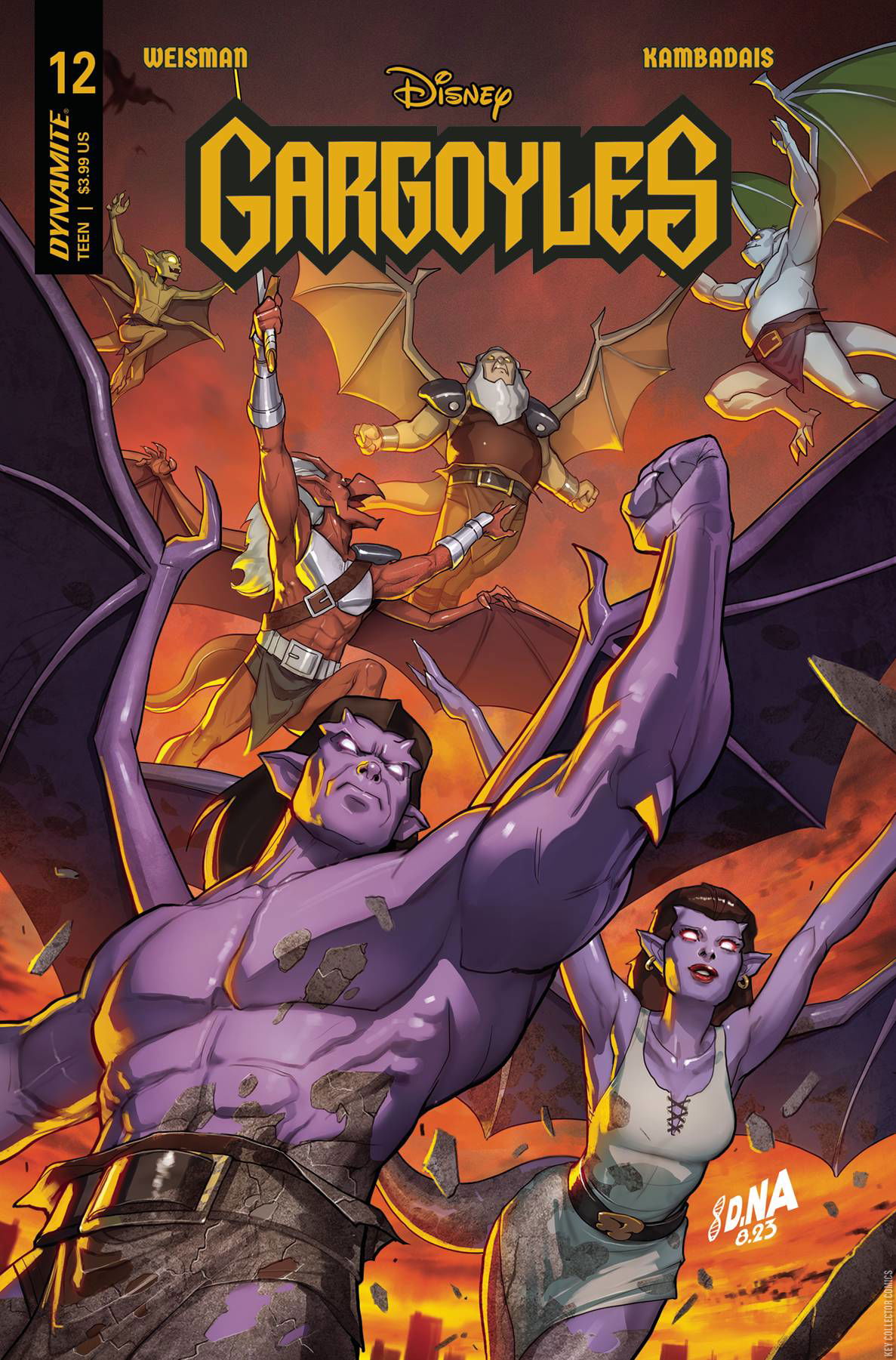 Cover art for Gargoyles #12