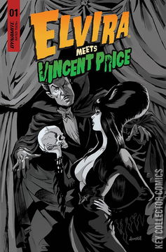 Variant Cover for Elvira Meets Vincent Price #1
