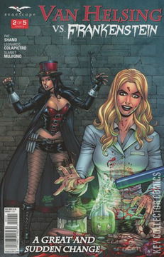 Variant Cover for Van Helsing vs. Frankenstein #2