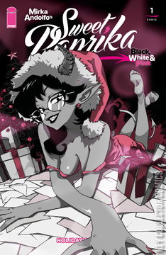 Variant Cover for Sweet Paprika: Black, White & Pink Holiday  #1