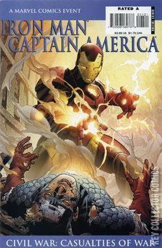 Variant Cover for Iron Man / Captain America: Civil War - Casualties of War #1