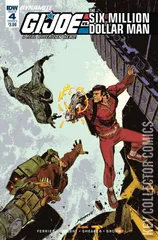Variant Cover for G.I. Joe vs the Six Million Dollar Man #4