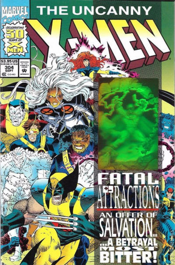 Uncanny XMen 304 Newsstand Published September 1993