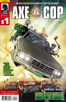 Variant Cover for Axe Cop: Bad Guy Earth #1