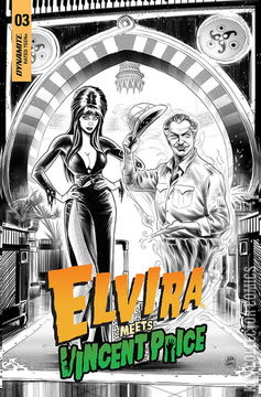 Variant Cover for Elvira Meets Vincent Price #3