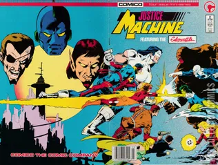 Variant Cover for Justice Machine Featuring The Elementals #2