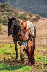 Variant Cover for Red Sonja: Black, White, Red #4