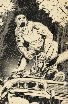 Variant Cover for Dead By Daylight: The Hillbilly #4