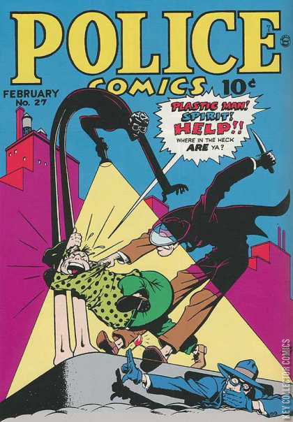 Library Police Comic Police Comics #27 Published February 1944 | Key Collect