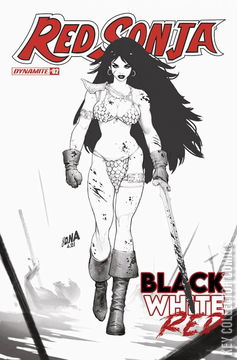 Variant Cover for Red Sonja: Black, White, Red #2