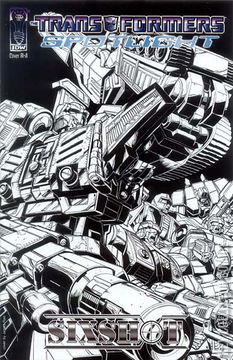 Variant Cover for Transformers Spotlight: SixShot #1