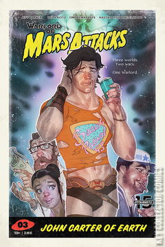 Variant Cover for Warlord of Mars Attacks #3