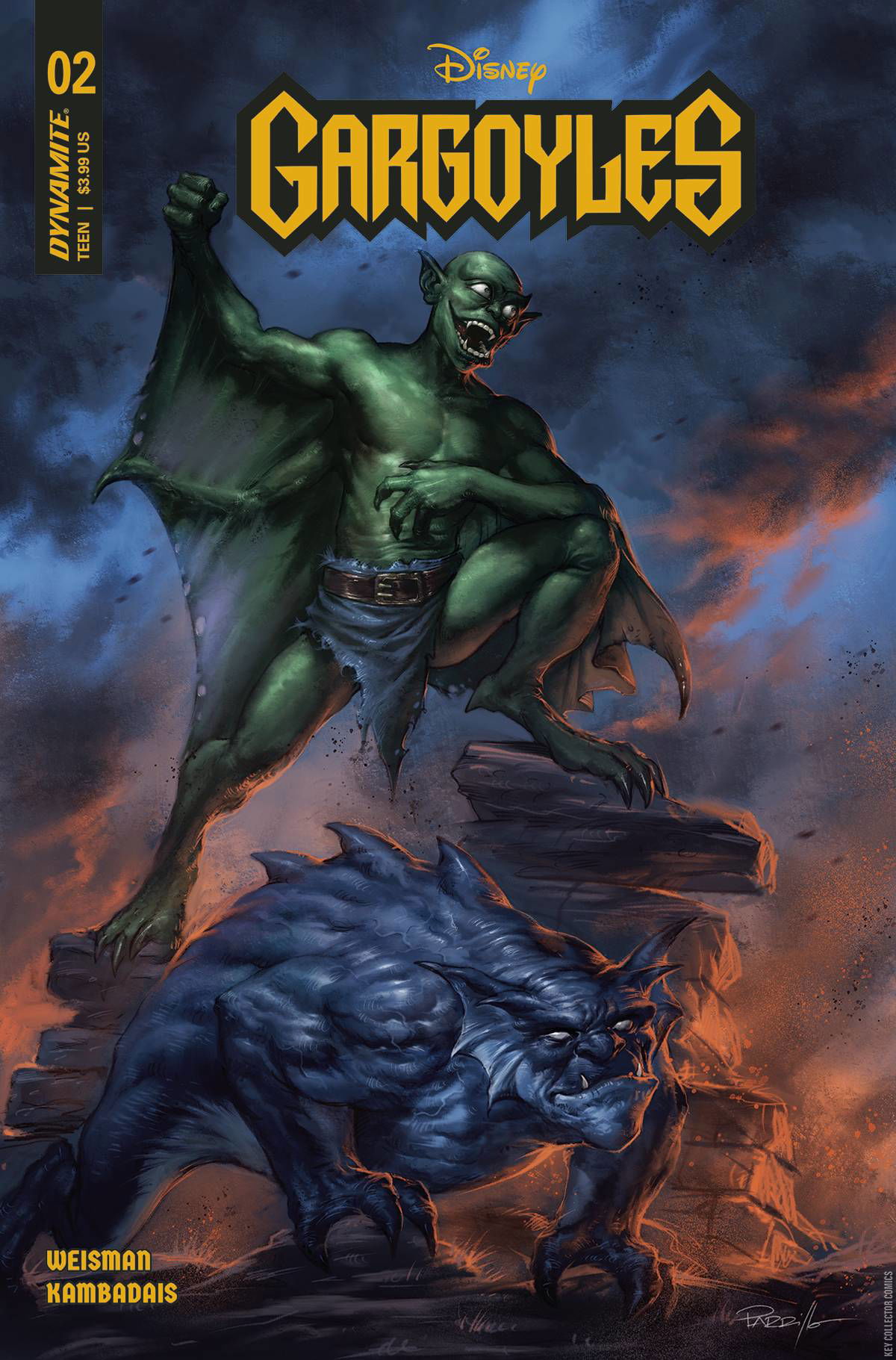 Cover art for Gargoyles #2 