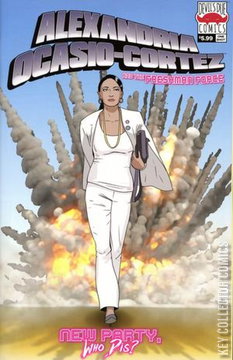 Variant Cover for Alexandria Ocasio-Cortez and the  Freshman Force: Who Dis #1