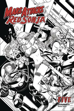 Variant Cover for Mars Attacks / Red Sonja #5