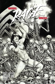 Variant Cover for Vampirella: Dracula Rage #5