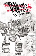 Cover for Tankers vs Ancient Aliens #4