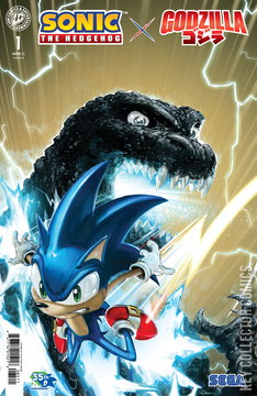Variant Cover for Sonic the Hedgehog x Godzilla #1