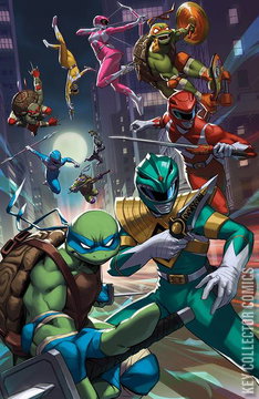 Variant Cover for Mighty Morphin Power Rangers / Teenage Mutant Ninja Turtles #1
