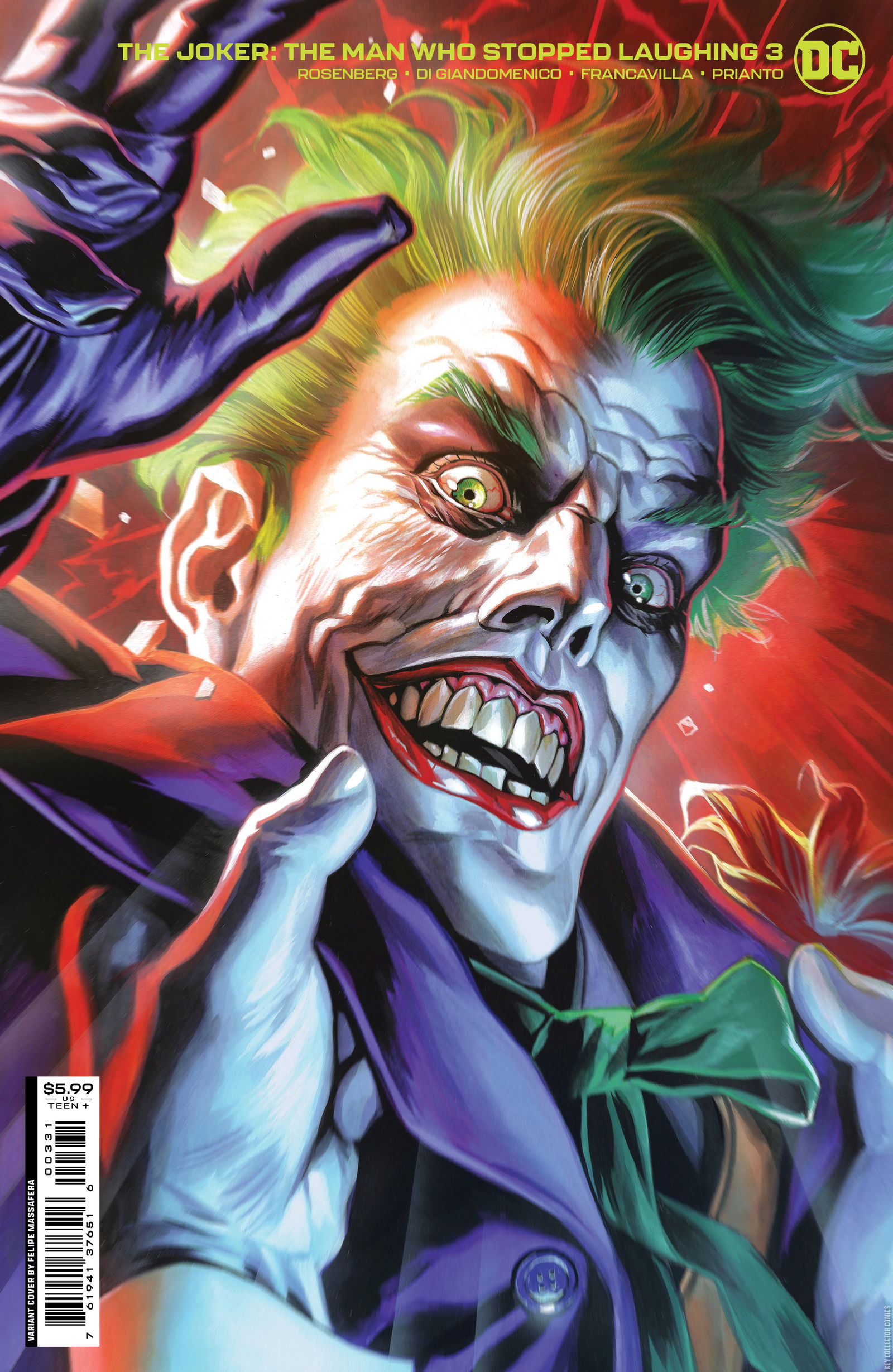 Variant Cover for Joker: The Man Who Stopped Laughing #3