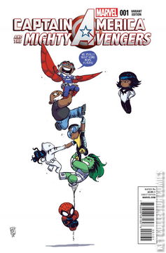 Variant Cover for Captain America and the Mighty Avengers #1