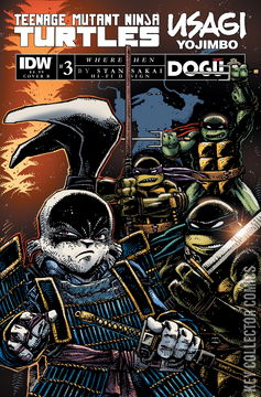 Variant Cover for Teenage Mutant Ninja Turtles / Usagi Yojimbo: WhereWhen #3