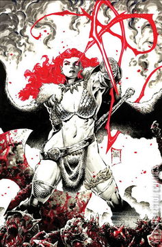 Variant Cover for Red Sonja: Black, White, Red #1
