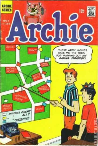Archie Cc Archie Comics #165 Published April 1966 | Key Collector