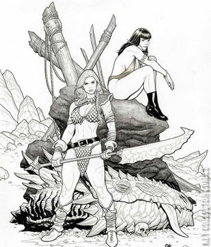 Variant Cover for Vampirella / Red Sonja #1