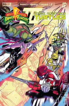 Variant Cover for Mighty Morphin Power Rangers / Teenage Mutant Ninja Turtles #2