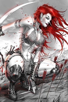 Variant Cover for Red Sonja: Black, White, Red #1