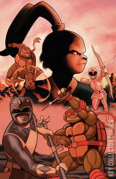 Variant Cover for Mighty Morphin Power Rangers / Teenage Mutant Ninja Turtles #4