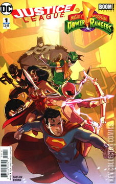 Variant Cover for Justice League / Power Rangers #1