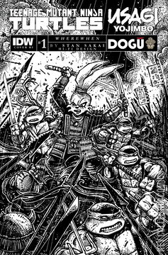 Variant Cover for Teenage Mutant Ninja Turtles / Usagi Yojimbo: WhereWhen #1