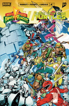 Variant Cover for Mighty Morphin Power Rangers / Teenage Mutant Ninja Turtles #4
