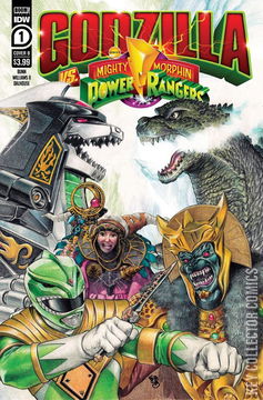Variant Cover for Godzilla vs. The Mighty Morphin Power Rangers #1