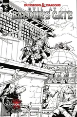 Variant Cover for Dungeons & Dragons: Evil at Baldur’s Gate #2