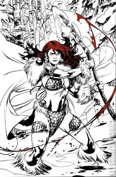 Variant Cover for Red Sonja: Black, White, Red #1