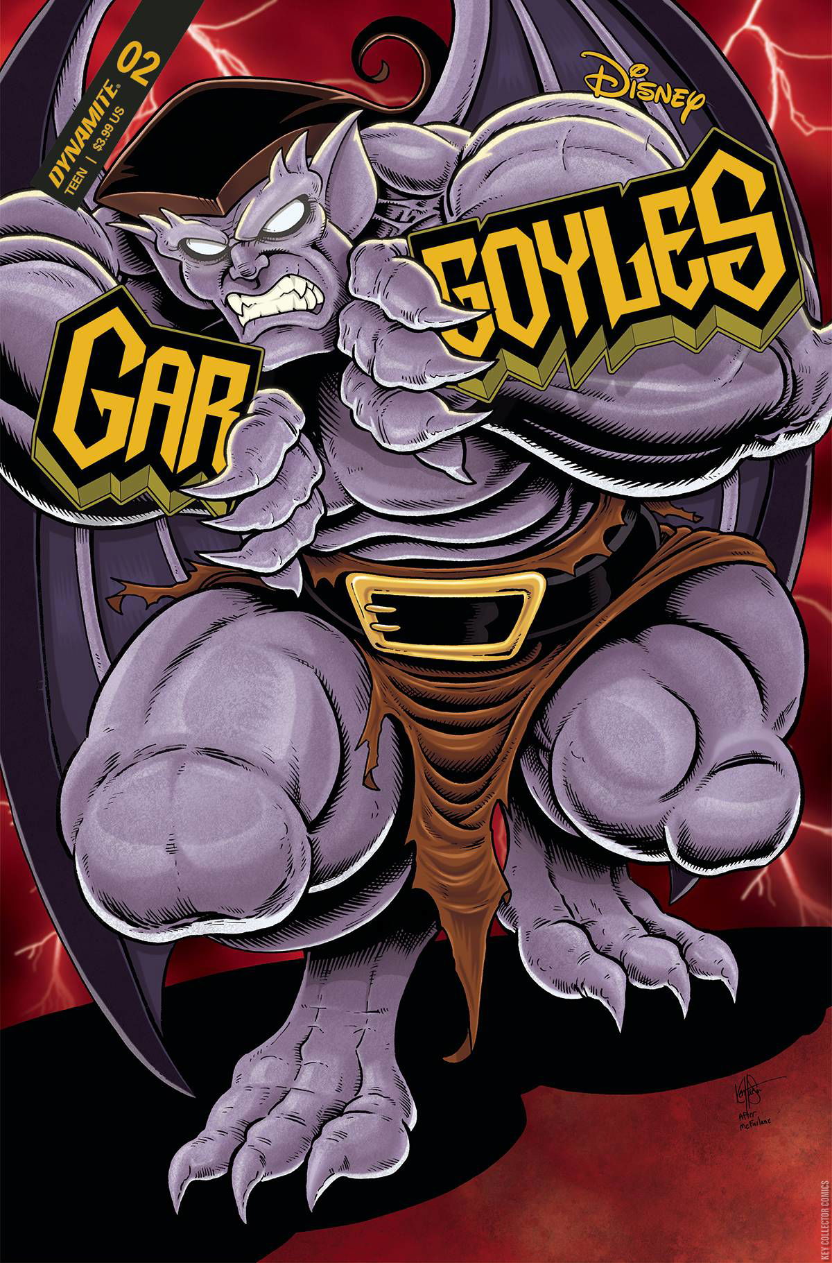 Cover art for Gargoyles #2 